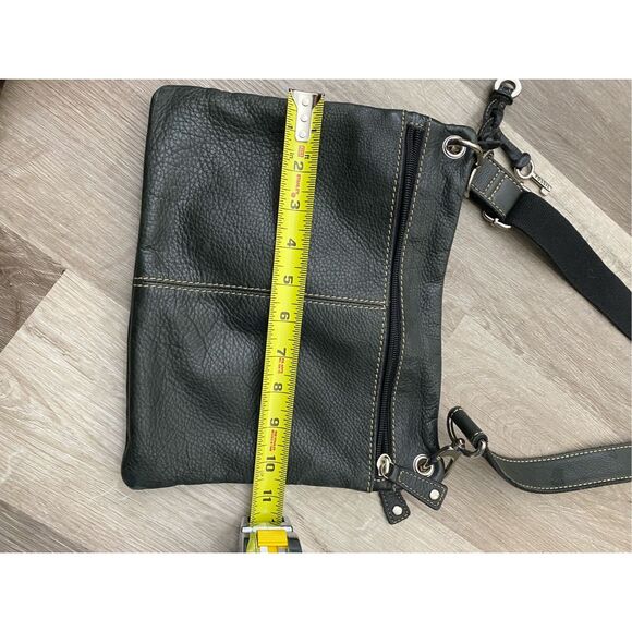 FOSSIL Sutton Black Pebbled Leather Crossbody Shoulder Bag Purse, MP $200 - Picture 7 of 9